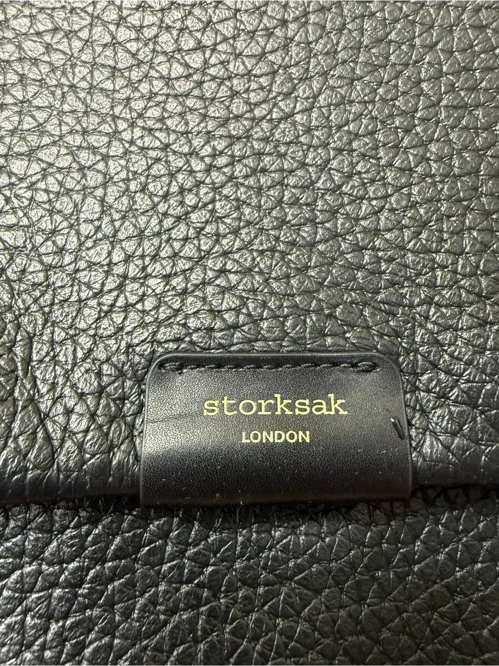 Storksak London Pebbled Leather Convertible Diaper Bag Backpack Maternity Baby